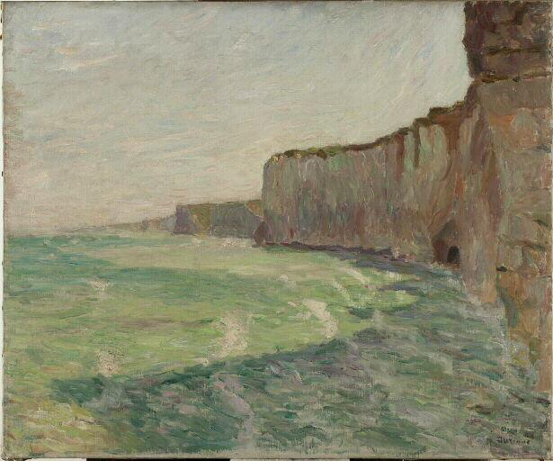 Falaise à Dieppe (Seine-Inférieure), Eugène Antoine Durenne, 1895-1903