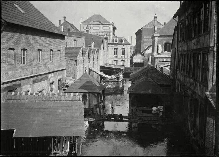 L'Eure à Louviers, du pont de la Vierge, Paul Faugas, 1898
