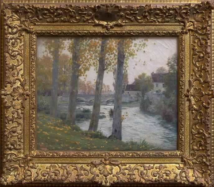 Le Surmelin au Breuil ; Bord de rivière (ancien cartel) — Victor Jean Binet