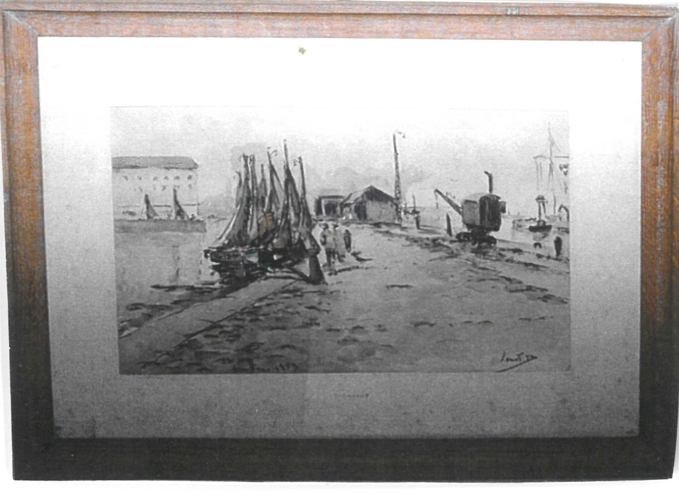 Jetée ouest à Honfleur, Bernard Loriot, 1953