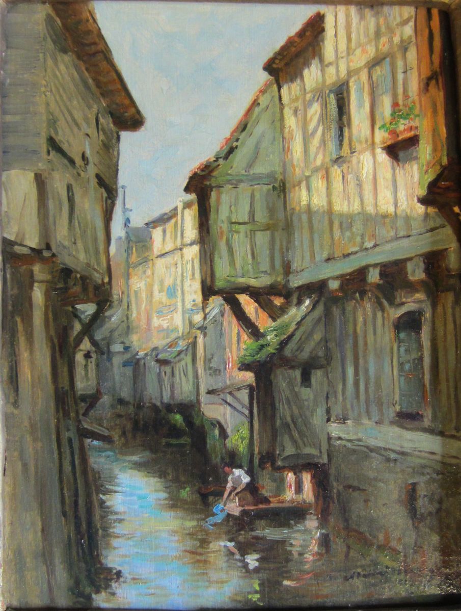 Canal à Pont-Audemer, rue aux Pâtissiers_0