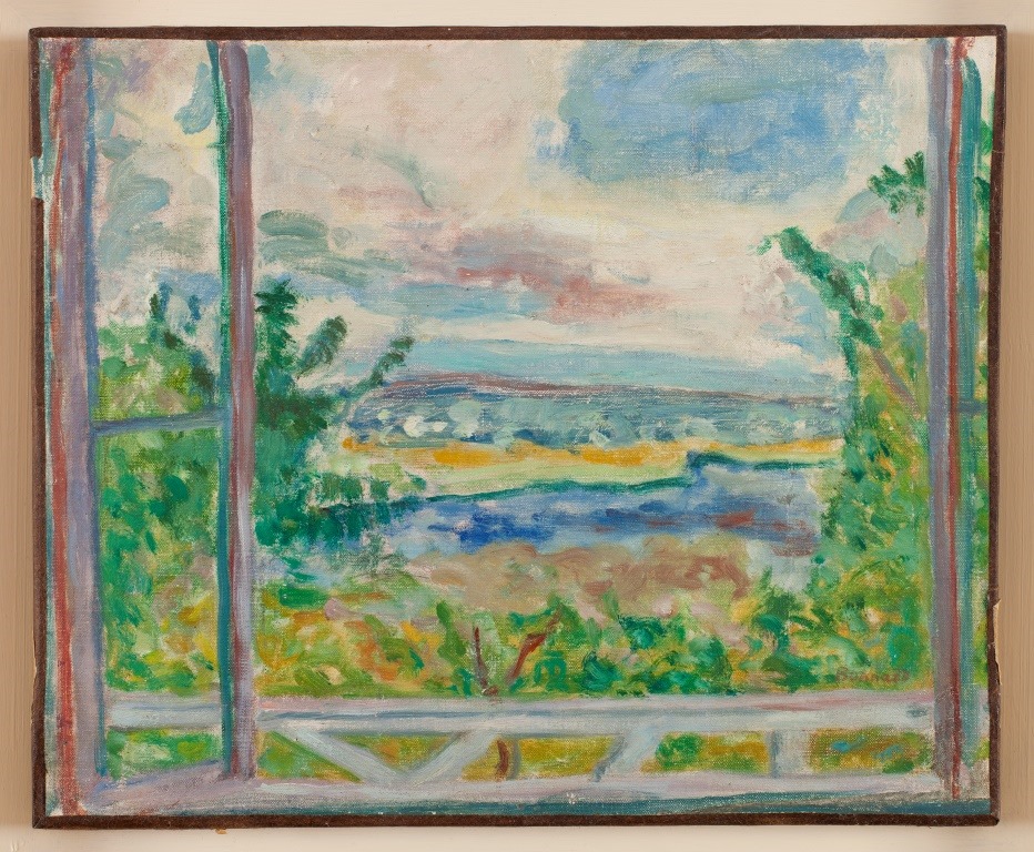 Vue du balcon sur la Seine — Pierre Bonnard