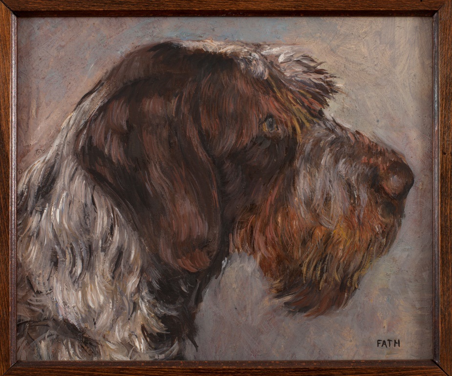 Tête de chien Korthals, Richard Fath, 20e siècle