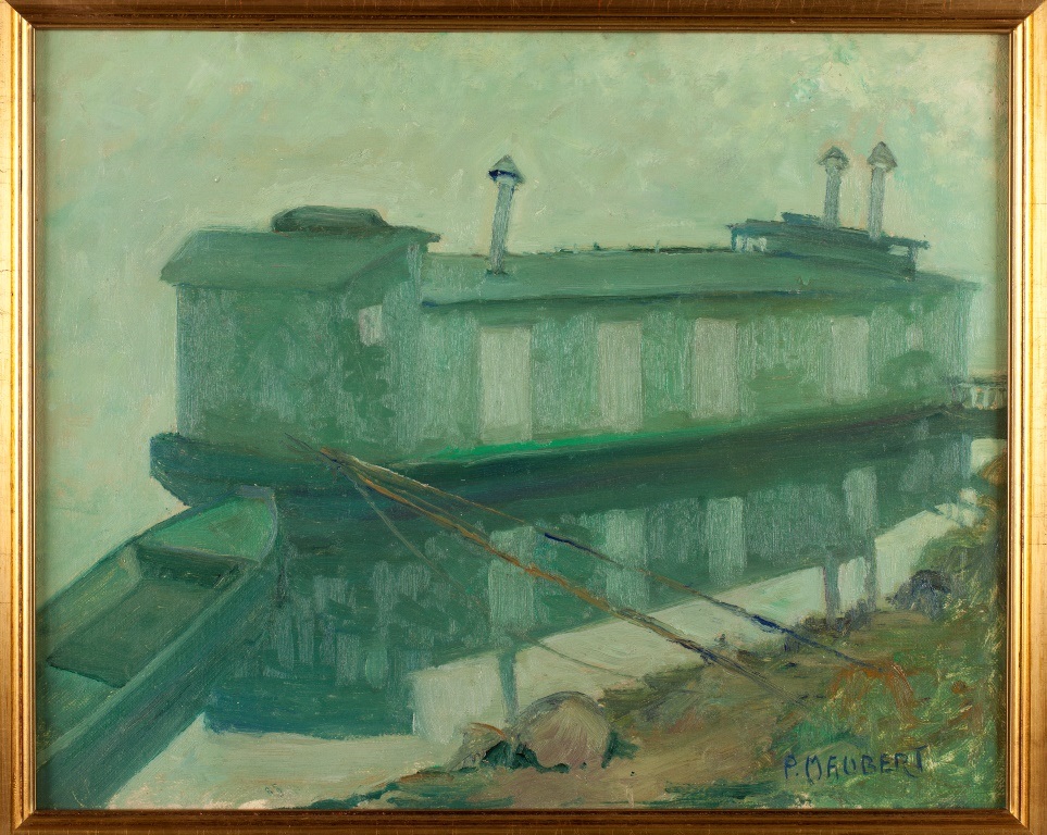 Barque et péniche, Pierre Maubert, 1930 (Vers)