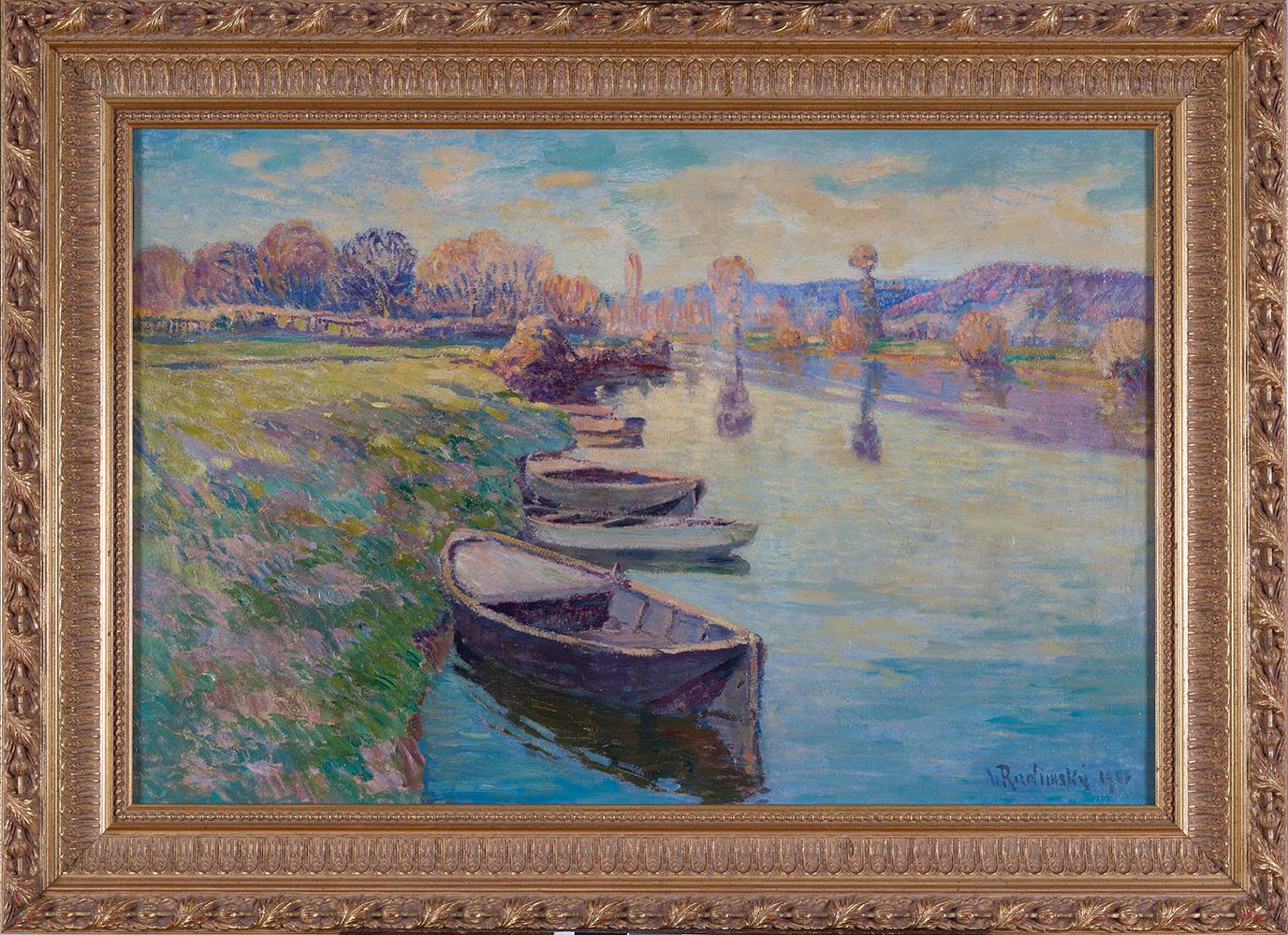 Barques sur un fleuve, Vaclav Radimsky, 1906