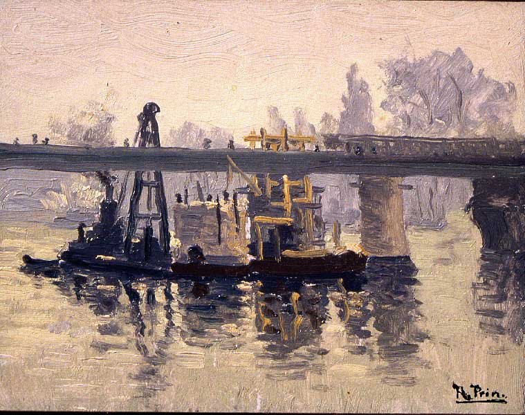 Le pont de Vernon, guerre 1939-40, René Prin, 1945 (Vers)