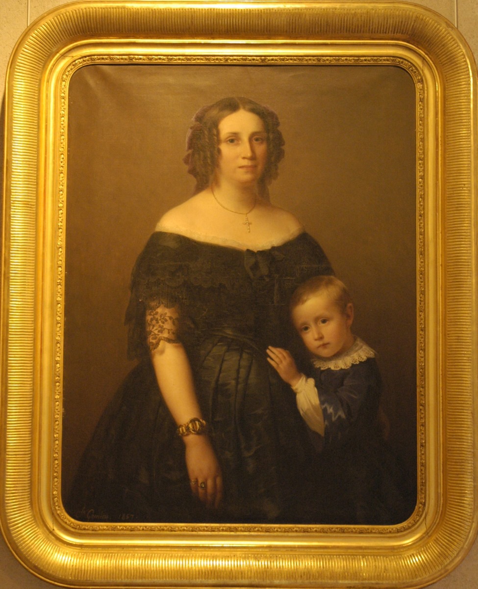 Portrait de Mme du Château et son fils_0