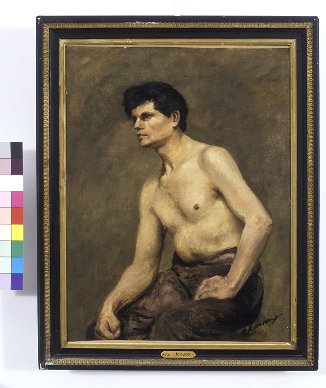 Etude d'homme assis, Paul Jouanny