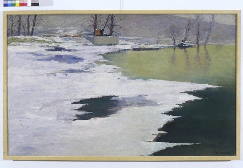La Seine sous la glace, Pierre Maubert, 2e moitié 20e siècle