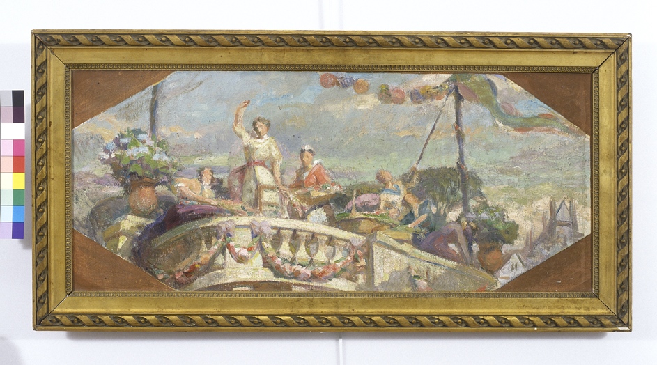 Scène de fête, Charles Denet, 1908 (Vers)