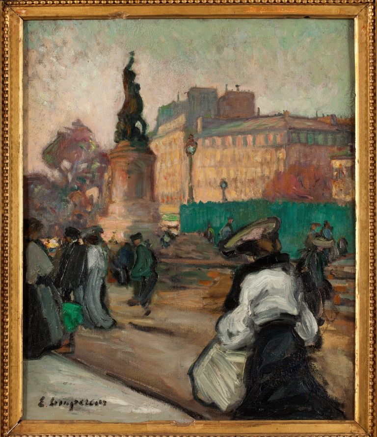Paris, place de la République, Edmond Lempereur, 1900 (Vers)