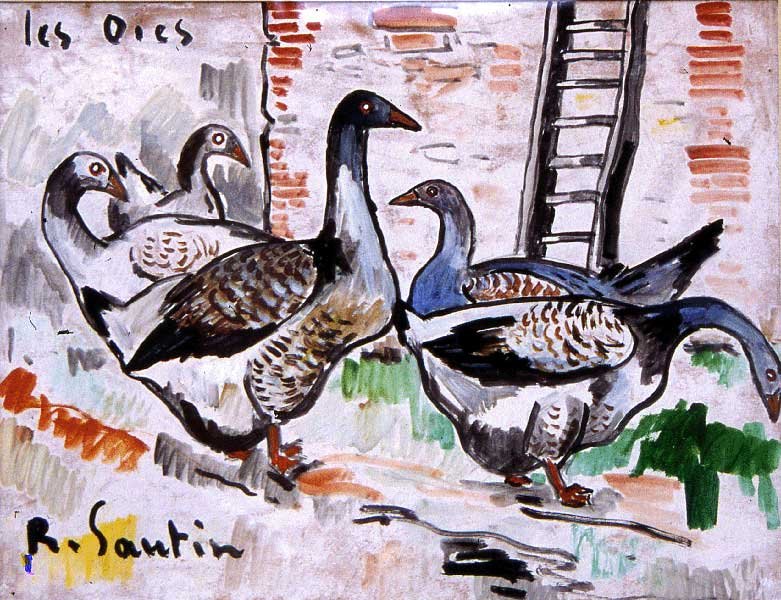 Les oies, René Sautin