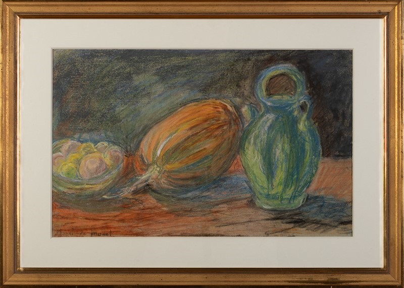 Nature morte au pichet bleu, Blanche Hoschedé-Monet, 1941 (Vers)
