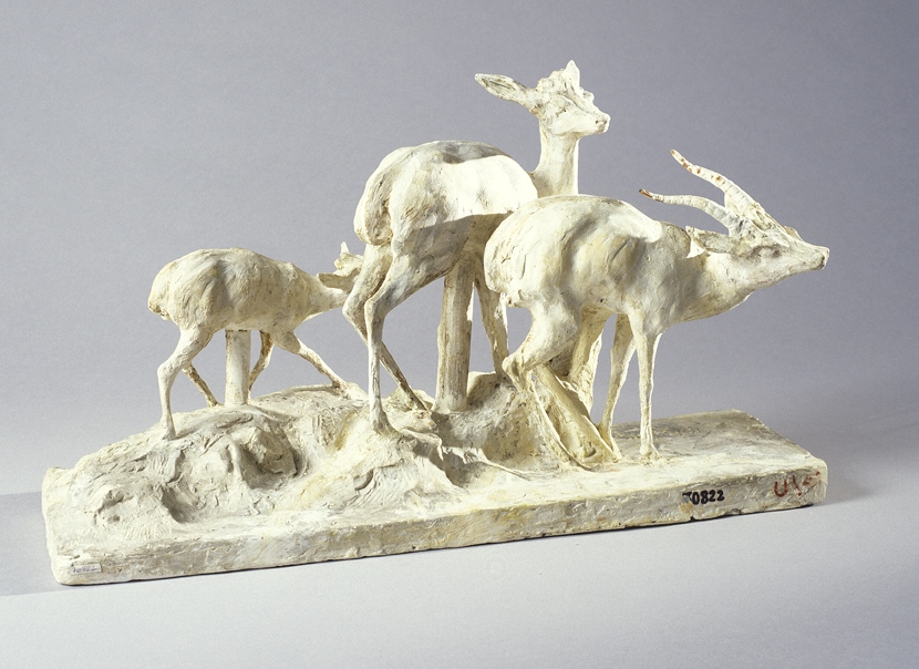 Trois Antilopes d'Ethiopie, Guido Righetti, 20ème siècle 1ère moitié