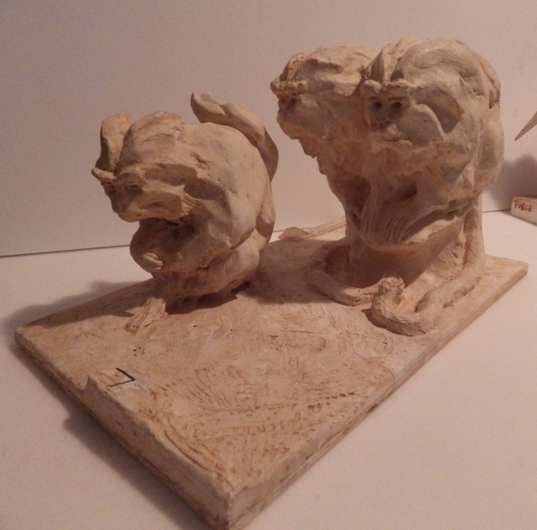 Groupe de marmousets, Guido Righetti, 1928