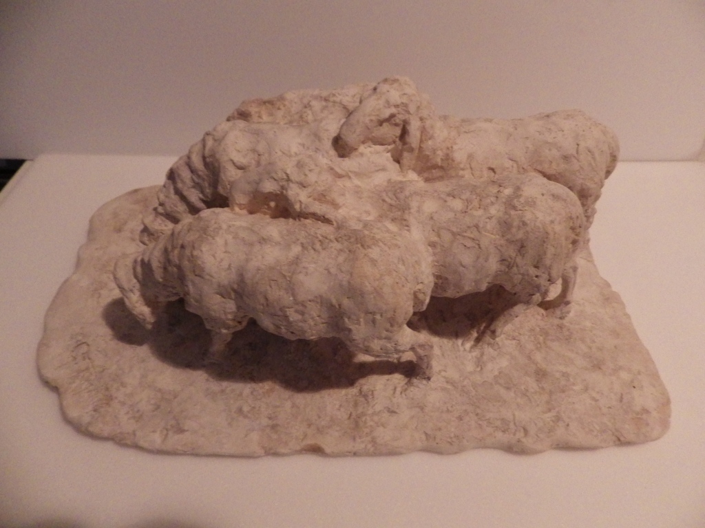 groupe de moutons, Guido Righetti, 20ème siècle 1ère moitié