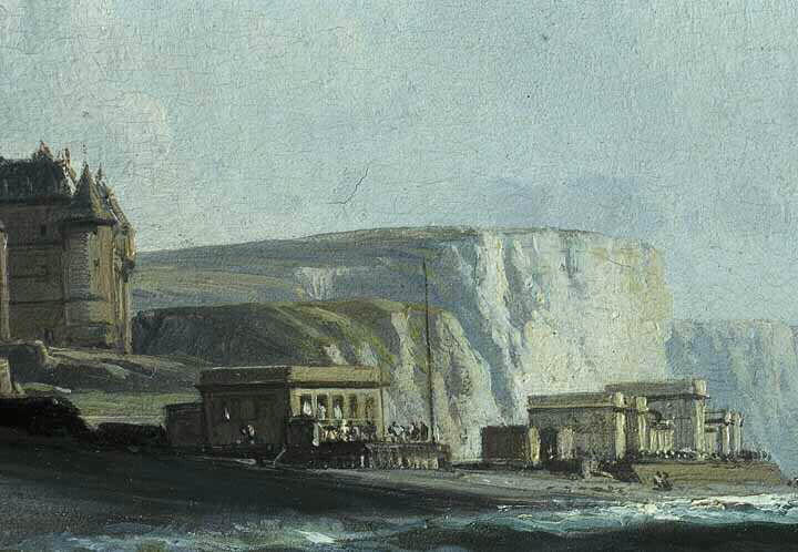 Promeneurs sur la plage de Dieppe_1