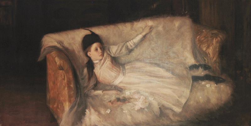 Enfant couchée ; Le réveil de la petite princesse_0
