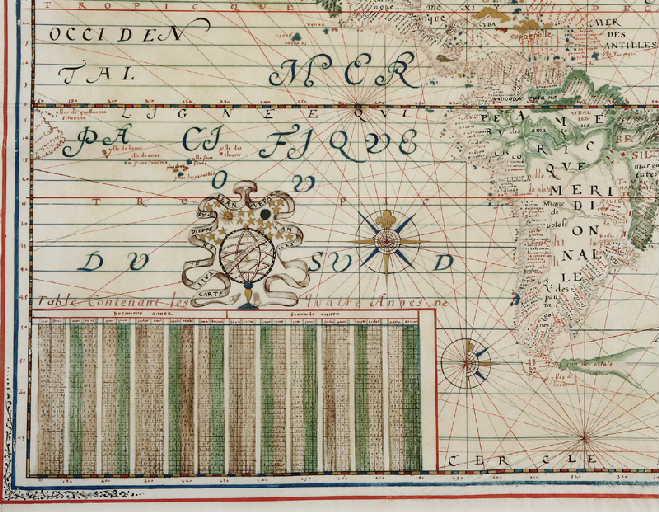 Nouvelle description hyudrographicque de tout le Monde. (Nouvelle description hydrographique de tout le Monde. Avec Plan de la Ville de Dieppe, et Table contenant les quatre Années de la déclinaison du Soleil.)_2