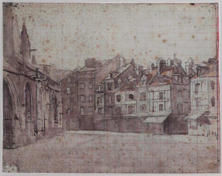 Rue de la Boucherie à Dieppe, avec Saint-Jacques, Walter Richard Sickert, 1899,1902