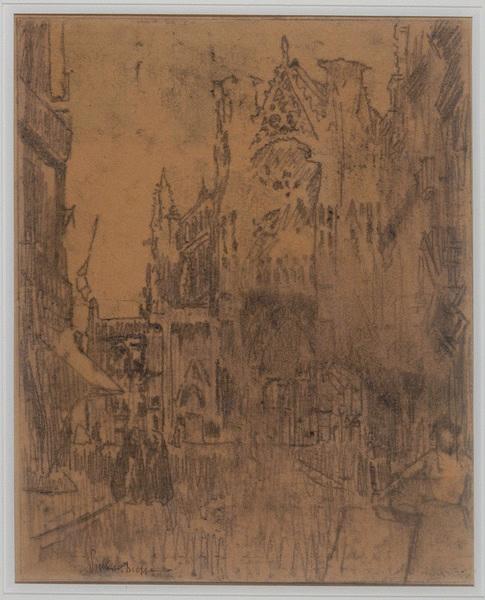 Portail ouest de l'Eglise Saint-Jacques, Walter Richard Sickert, 1899,1900