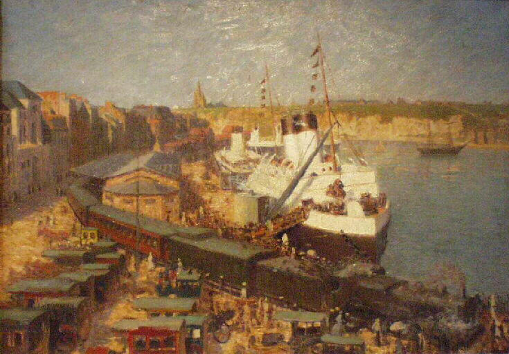 Arrivée de la malle d'Angleterre à la gare maritime du port de Dieppe (maritime du port de Dieppe)_0