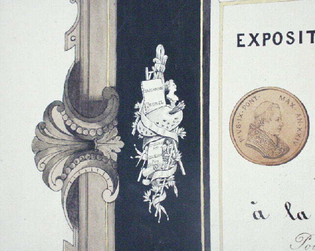 Prix de l'Exposition Romaine 1870, à la Ville de Dieppe Pour les ivoires scupltés (Dieppe pour les Ivoires Sculptés.)_1