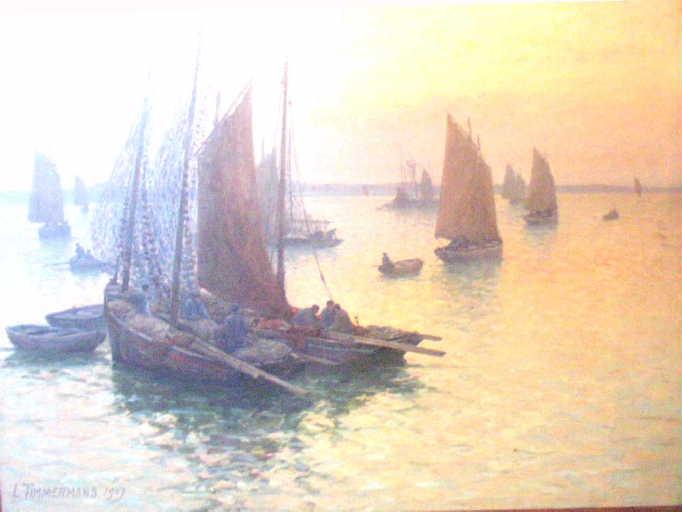 Crépuscule à la Trinité sur Mer (Morbihan)_1