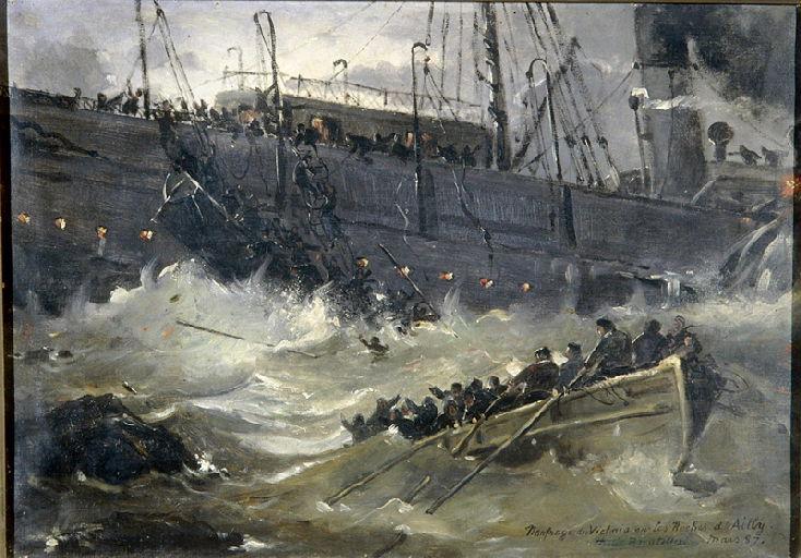 Naufrage du Victoria sur les roches de l'Ailly_0