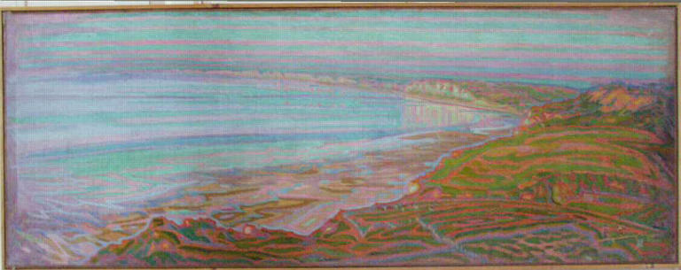 Falaises normandes - Varengeville 1911 ; Variations chromatiques sur un jaune_0