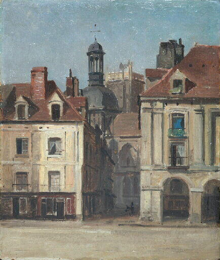La rue Notre-Dame à Dieppe ; Quais de Dieppe. La rue Notre-Dame., Joseph Nash, 19e siècle