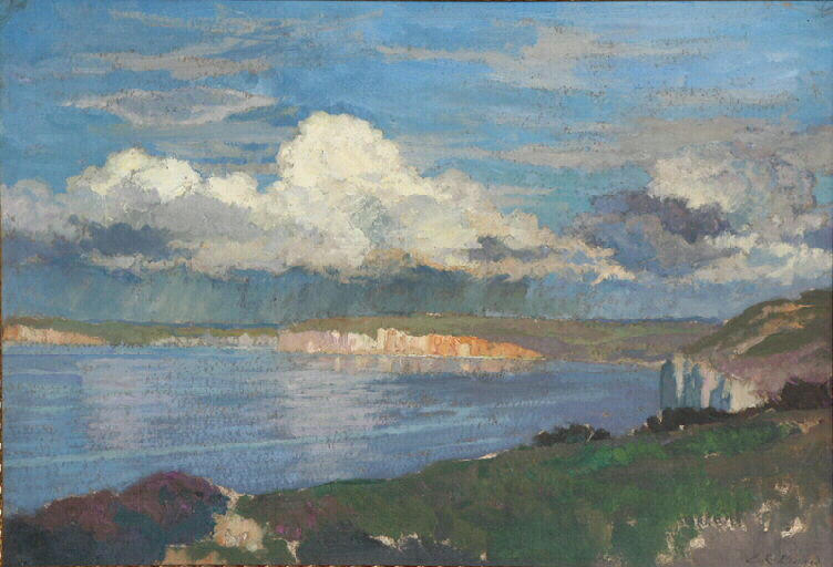 Varengeville. Orage sur la falaise_0