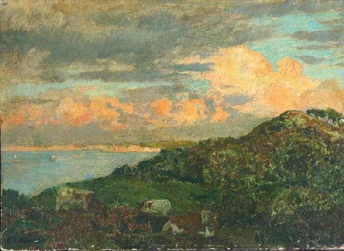 Varengeville. Temps orageux sur la côte ; Varengeville. Effet d'orage_0