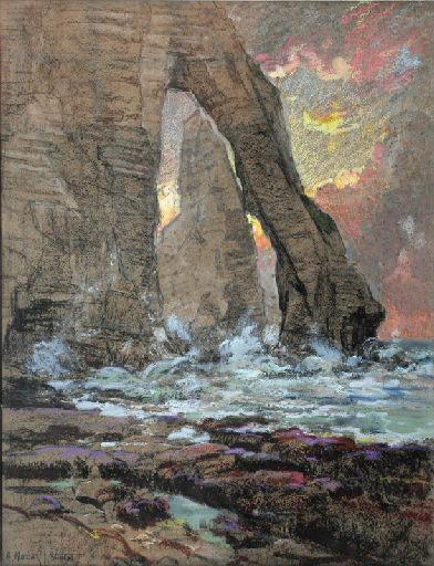 Etretat - La grande porte et l'aiguille_0