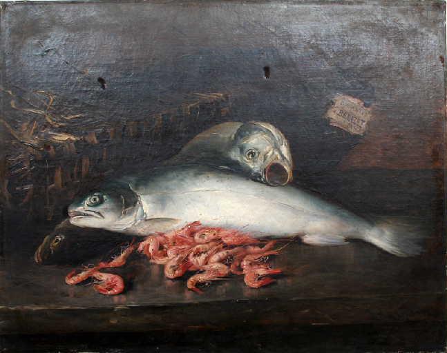 Poissons et crustacés ; Morue et bourriche (Titre inscrit à l'inventaire E)_0