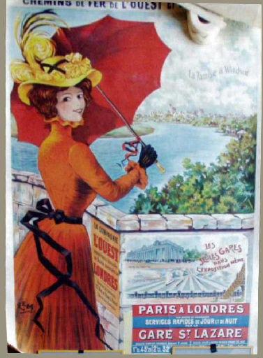 La Tamise à Windsor ; Chemins de Fer de l'Ouest et de Brighton [exposition universelle de 1900]_1
