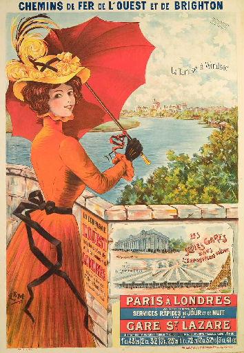 La Tamise à Windsor ; Chemins de Fer de l'Ouest et de Brighton [exposition universelle de 1900]_0