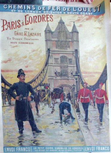 Chemins de Fer de l'Ouest français et du London Brighton & south coast anglais ; Paris à Londres - Chemins de fer de l'Ouest et de Brighton (London Brighton & South coast)_0