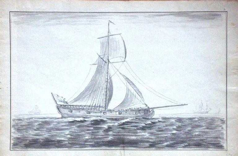 Le brigantin Le Cheval Marin ; Corsaire (8°)_2