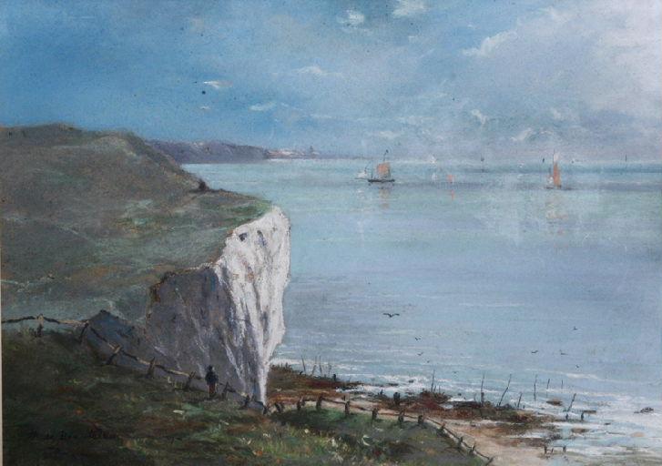 Baie de Dieppe, vue des falaises de Puys_0