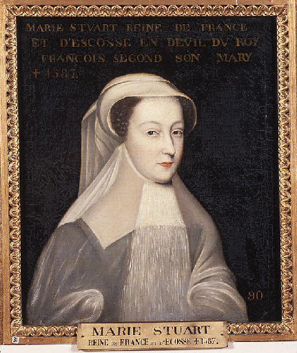 Marie Stuart, reine de France et d'Ecosse, en deuil + 1587 (Titre inscrit), François Clouet
