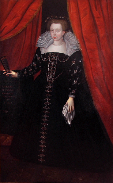Catherine de Clèves, duchesse de Guise, comtesse d'Eu + 1663 (Titre inscrit), Frans Pourbus, 17e siècle