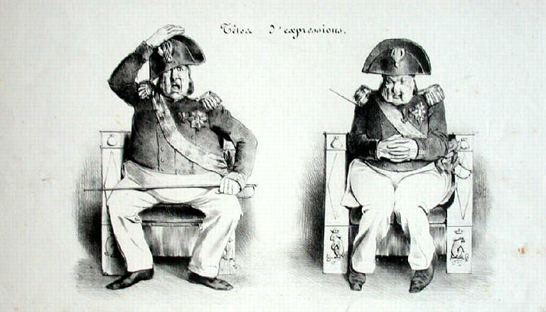 Têtes d'expression, Delaunois, 1834