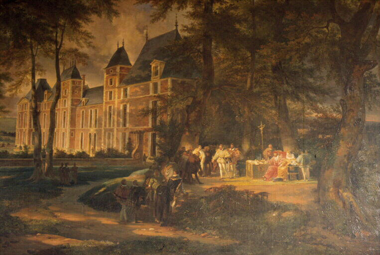 Les Guise tenant conseil dans le parc du château d'Eu_0