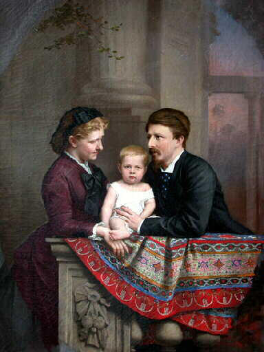 Le comte et la comtesse d'Eu et leur fils, Pierre d'Orléans_0