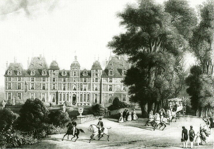 Château d'Eu, vue sur le jardin, 1843_0