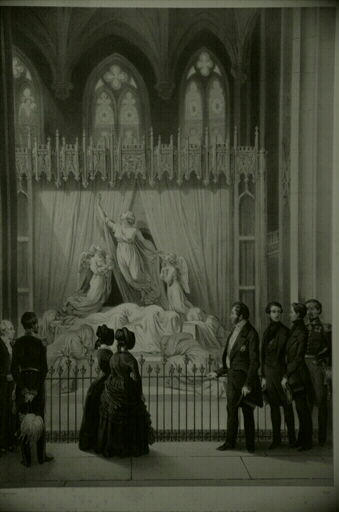 Le roi visite la chapelle St Georges (monument de la princesse Charlotte) (titre inscrit)_0