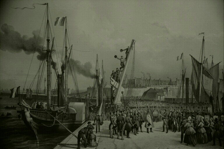 Débarquement du roi à Calais (titre inscrit)_0