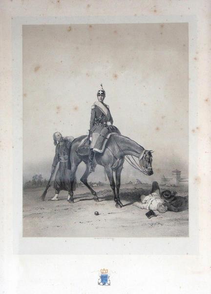 Le duc de Chartres jeune, à cheval, en uniforme de l'armée piémontaise_0