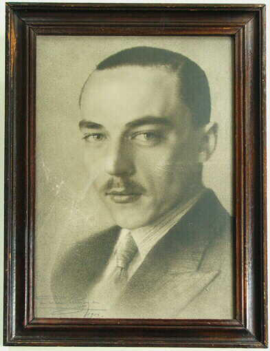 Portrait au fusain du comte de Paris, Lugoy, 1935